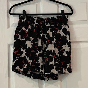 A.L.C. flower print silk shorts - Size 2